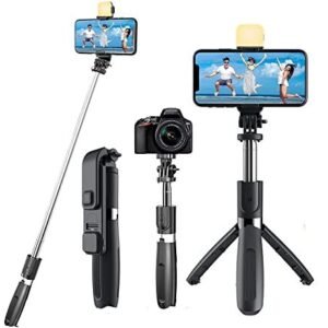 Q07 Portable Live Streaming Bluetooth Selfie Stick Tripod