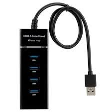 USB HUB 3.0, 4 Port USB Hub -BLACK - Image 2