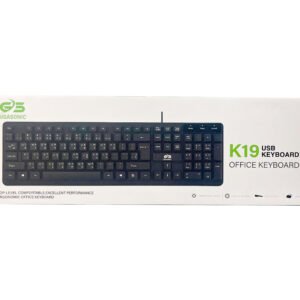 GIGASONIC K19 USB Office Keyboard – Durable Wired Keyboard for PC & Laptop